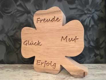 Preview: Kleeblatt groß, Freude-Glück-Mut-Erfolg