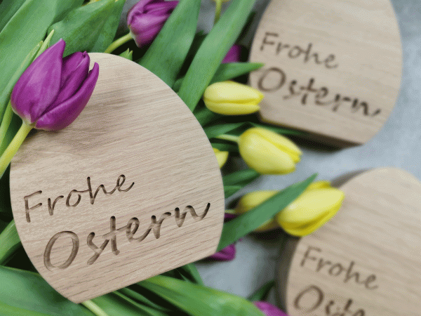 Osterei "Frohe Ostern"