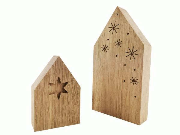 Häuser "Winterwunder" 2er Set